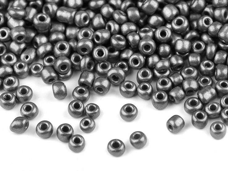 Rokajl 8/0 - 3 mm metalický, nepriehľadný - 50 g