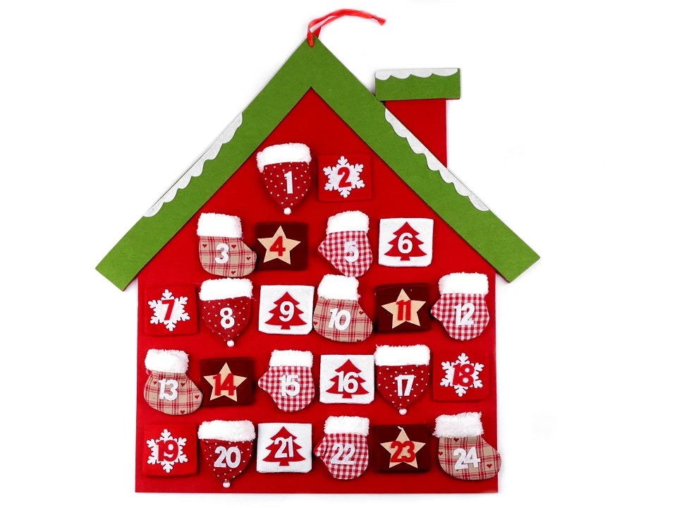 Adventný kalendár domček - 1ks