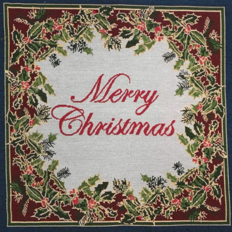 GOBELÍNOVÝ PANEL NA VANKÚŠE - MERRY CHRISTMAS