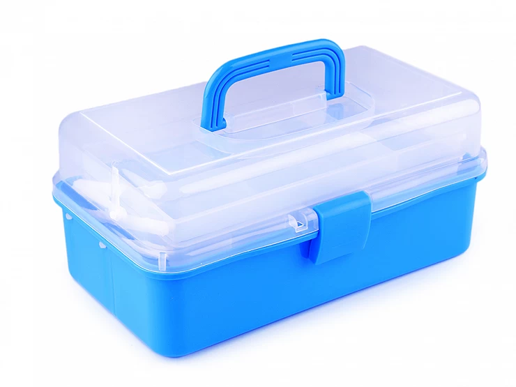 Plastový box / kufrík 20x33x15 cm rozkladací - 1 ks