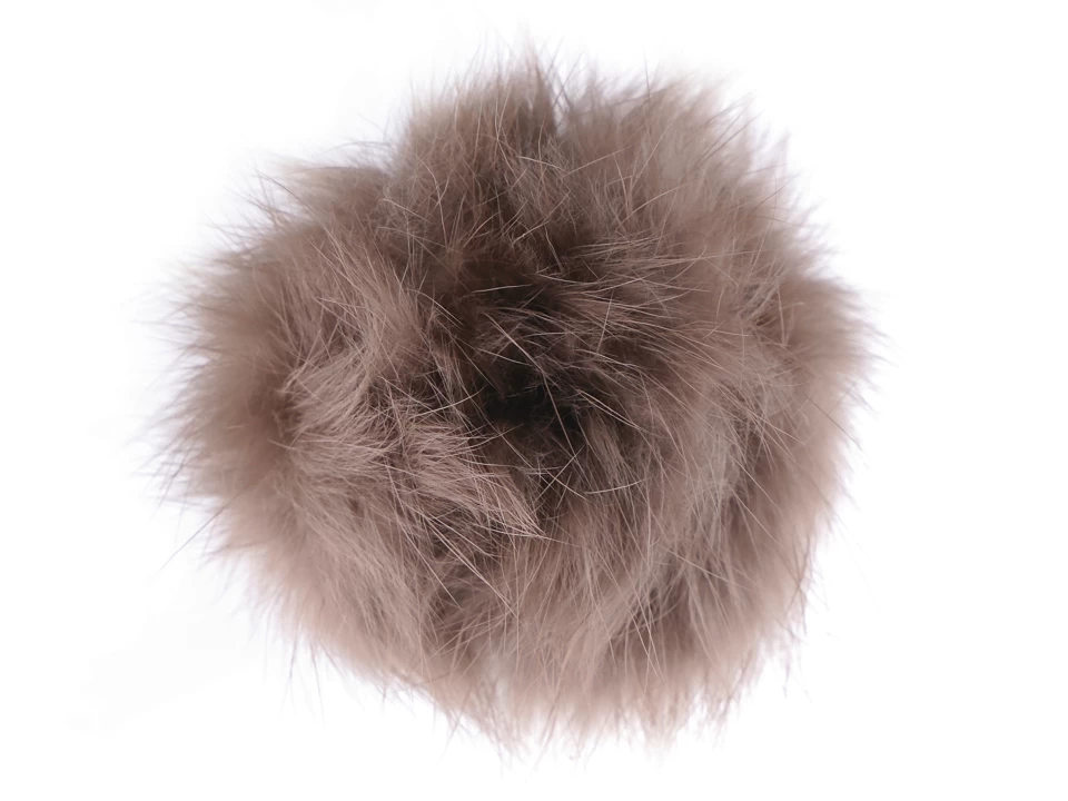 Kožušinový brmbolec s pútkom Ø6 cm - 1 ks