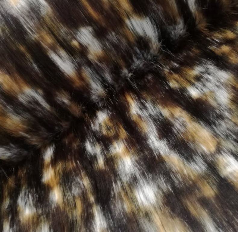 UMELÁ KOŽUŠINA STREDNE DLHÝ VLAS- FLIAČIKY MIX