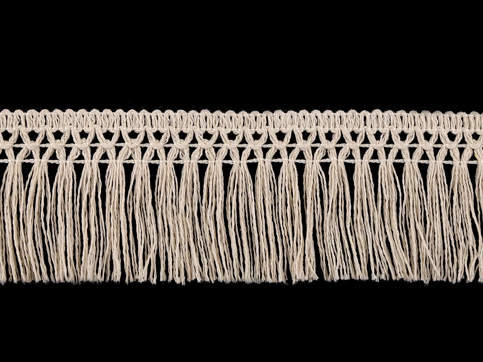 Bavlnené strapce šírka 55 mm - 1m