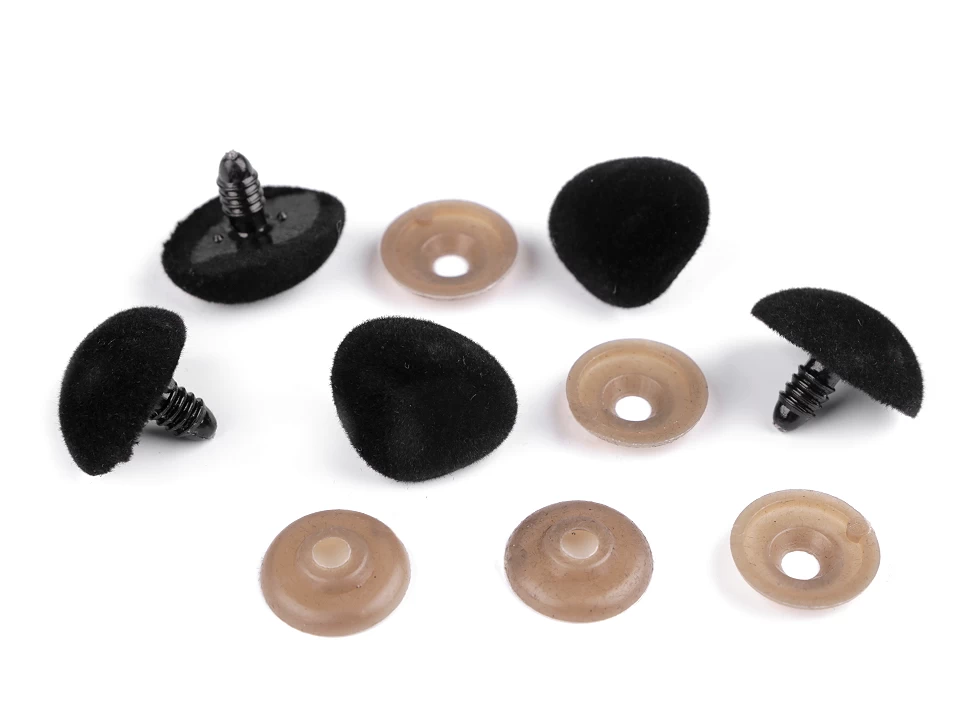 Ňufák zamatový s poistkou 20x25 mm- 5sada