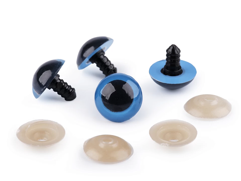 Oči s poistkou Ø20 mm- 4sada (4oči)