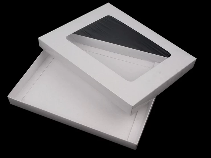 Papierová krabica s priehľadom - 1ks