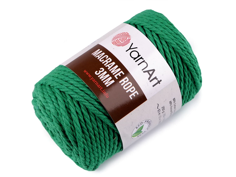 Pletacia priadza YarnArt Macrame Rope 3 mm 250g