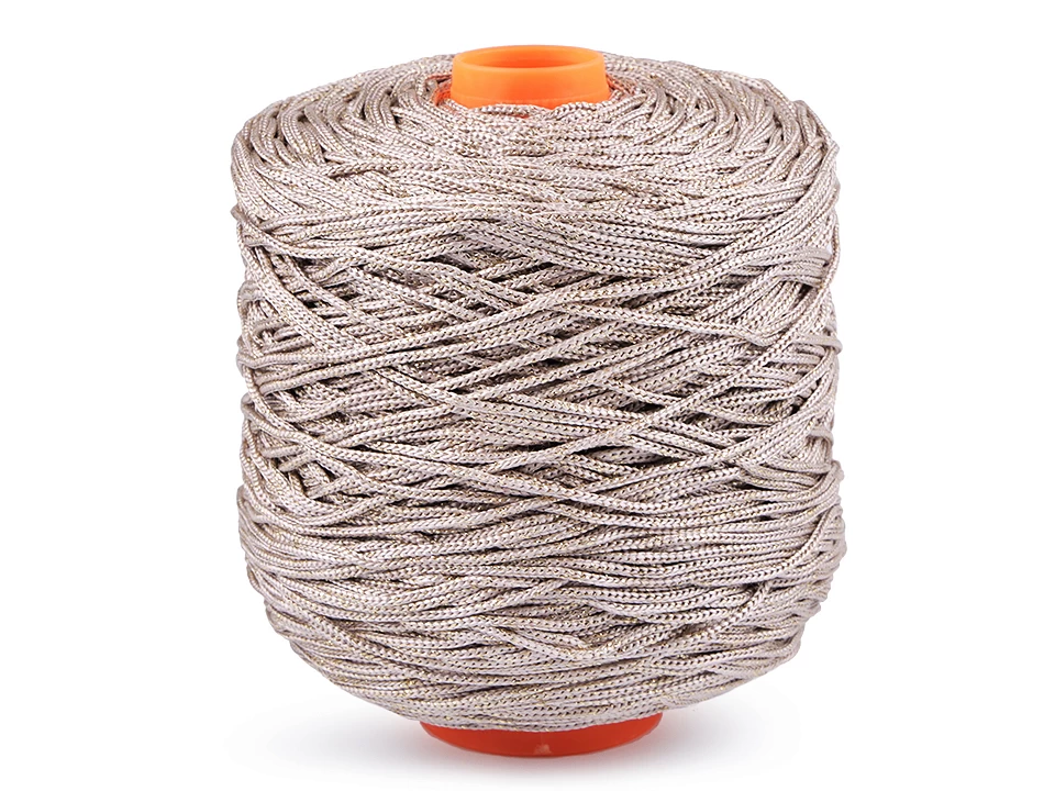 Pletacia priadza Thay s lurexom, macrame 500 g - 1ks