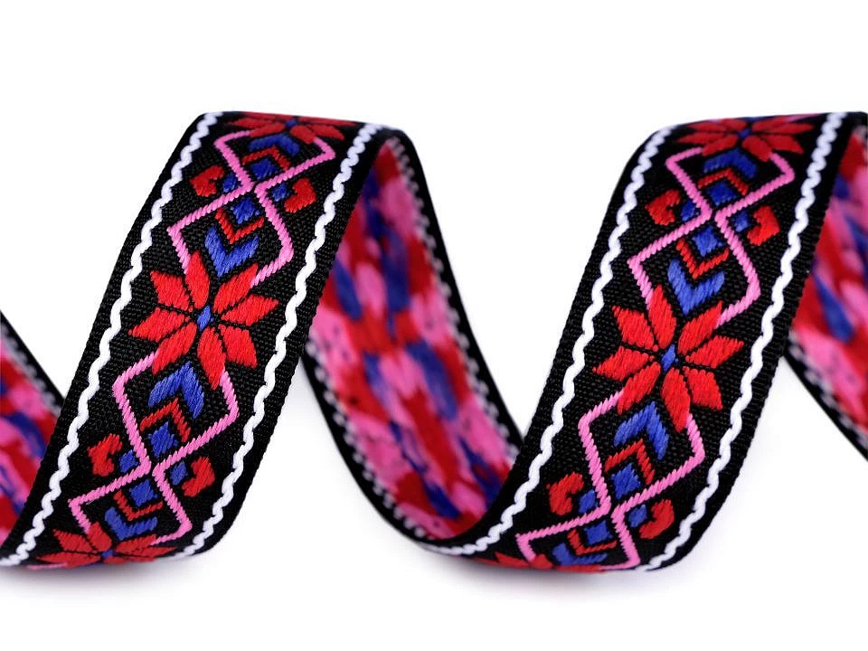 Prámik / vzorovka indiánsky motív šírka 24 mm -1m