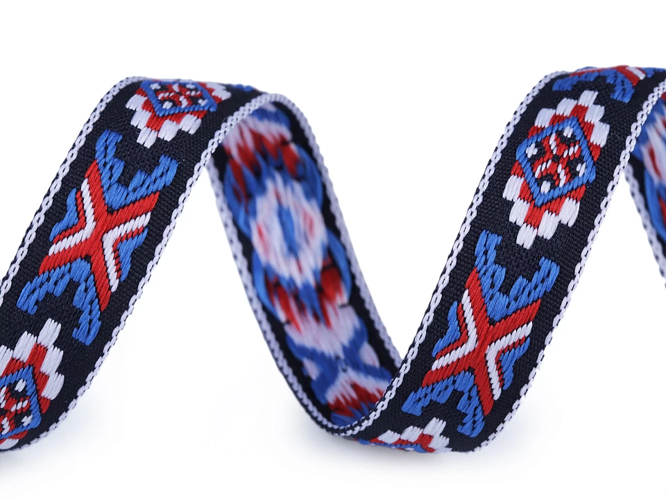 Prámik / vzorovka indiánsky motív šírka 20 mm - 2 m