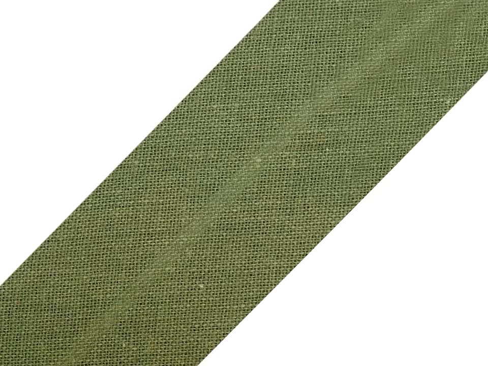Šikmý prúžok bavlnený šírka 20mm zažehlený -1m