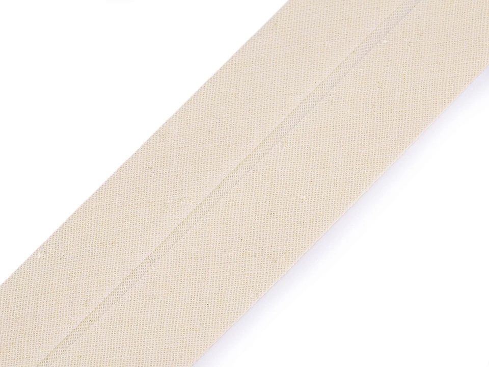 Šikmý prúžok bavlnený šírka 40 mm zažehlený -1m