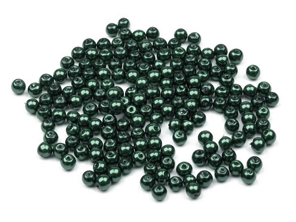 Sklenené voskové perly Ø4mm - 50 g