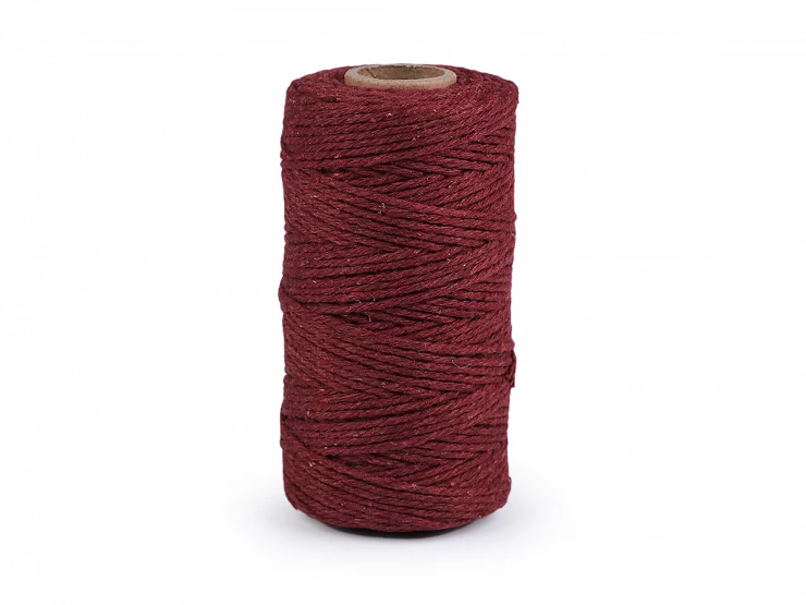 Bavlnená priadza macrame / háčkovacia - 1ks