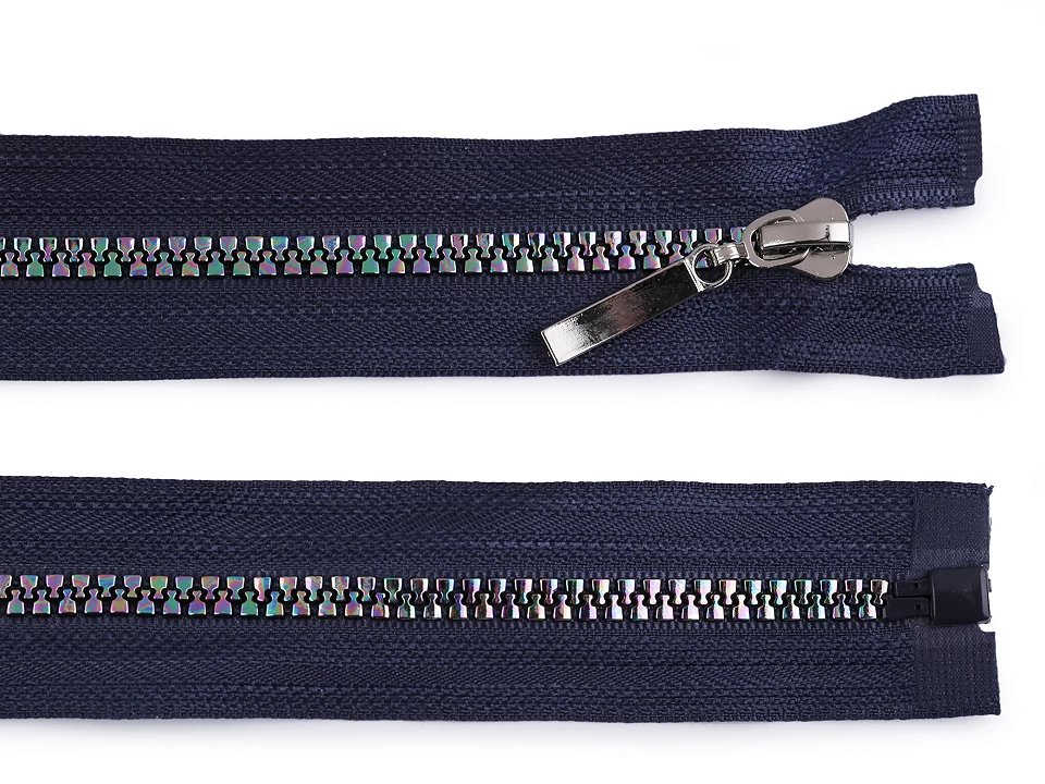 Dúhový kostený zips šírka 5 mm dĺžka 70 cm -1ks