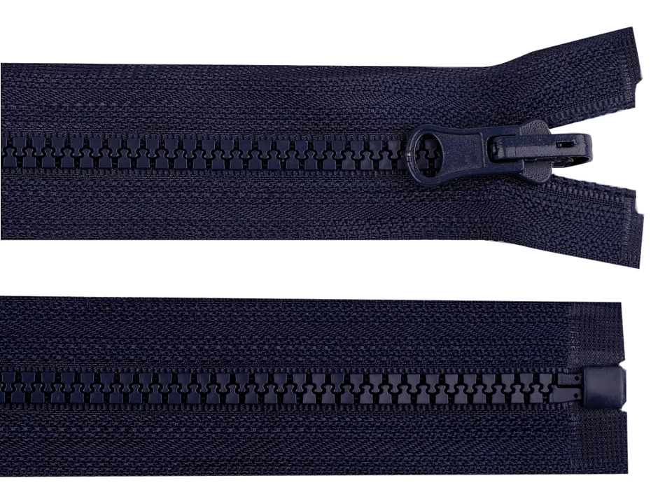 Kostený zips šírka 5 mm dĺžka 60 cm obojstranný - 1 ks