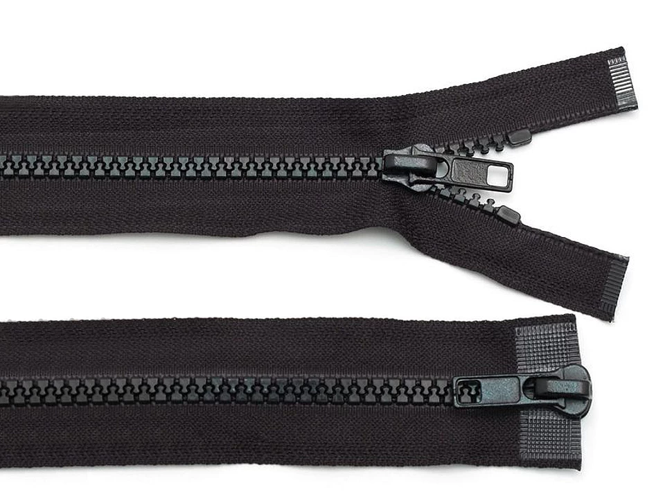 Zips kostený 5 mm deliteľný 2 jazdce / dvojcestný 65 cm bundový -1ks