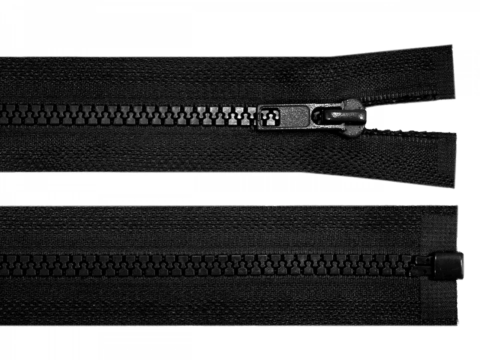 Kostený zips šírka 5 mm dĺžka 35 cm bundový -1ks