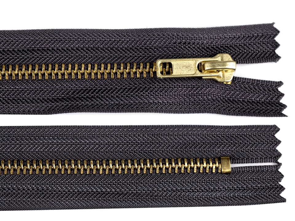 Kovový zips šírka 6 mm dĺžka 18 cm - 1 ks