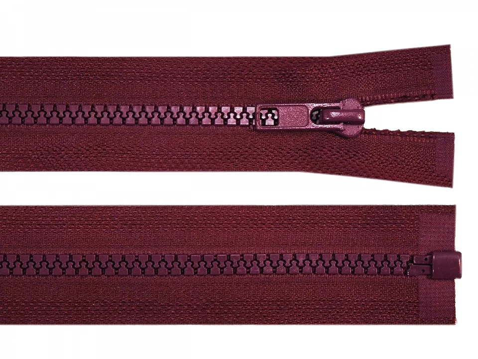 Kostený zips šírka 5 mm dĺžka 70 cm bundový -1ks