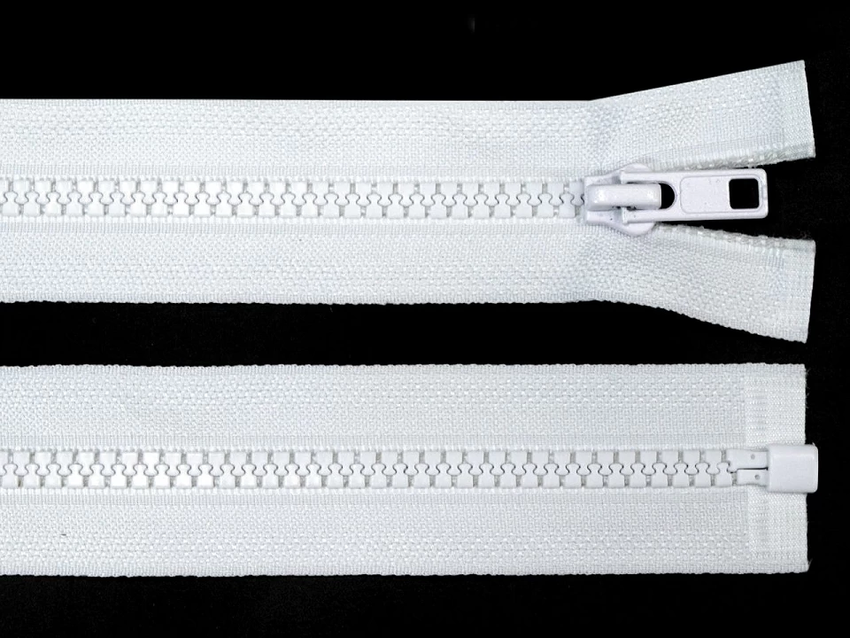 Kostený zips šírka 5 mm dĺžka 75 cm bundový -1ks