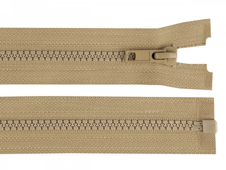 Kostený zips šírka 5 mm dĺžka 90 cm bundový -1ks