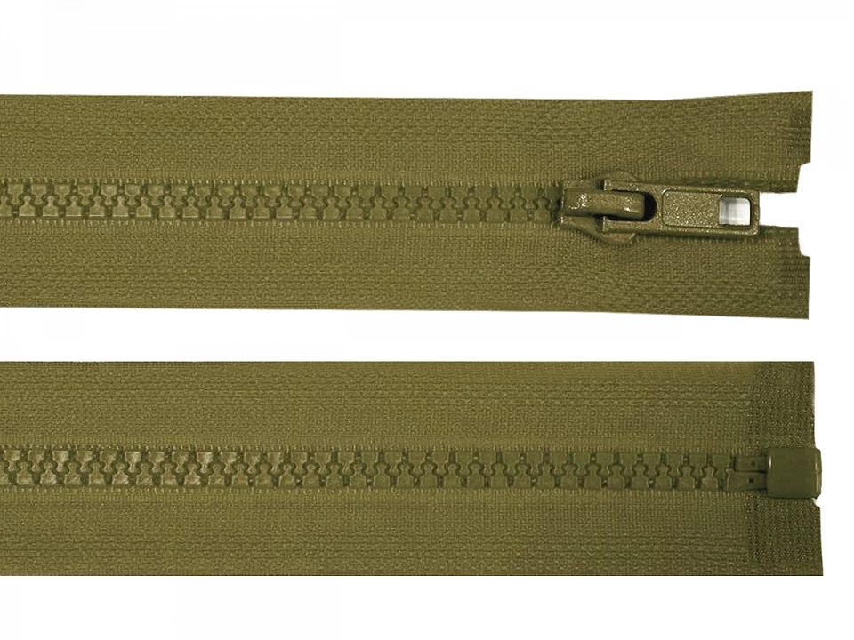 Kostený zips šírka 5 mm dĺžka 80 cm bundový -1ks