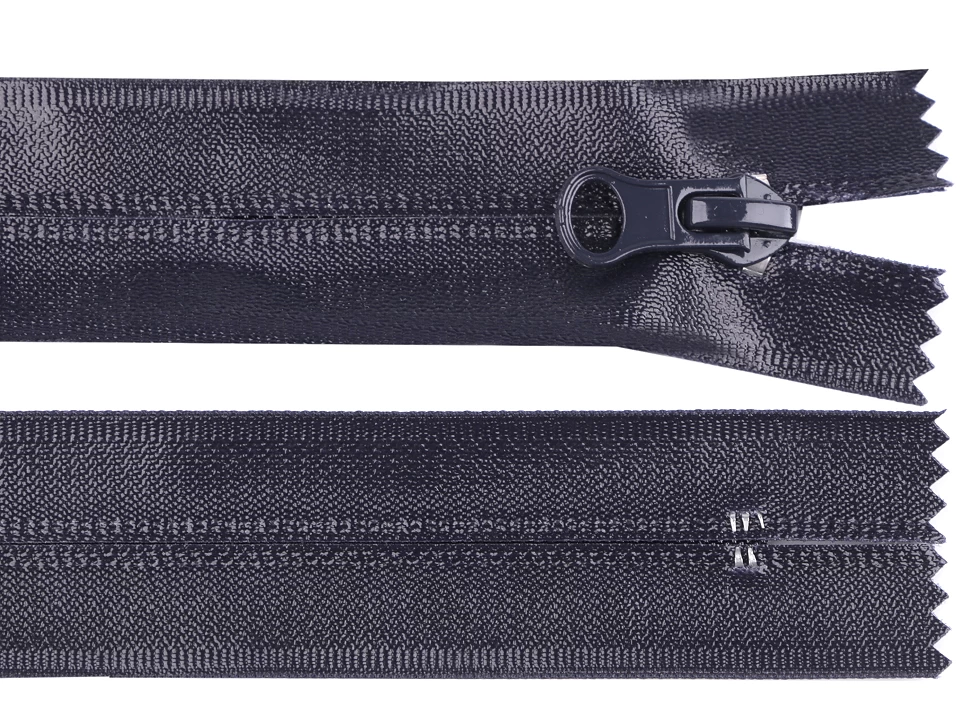 Vodeodolný zips šírka 7 mm dĺžka 18 cm špirálový - 1 ks