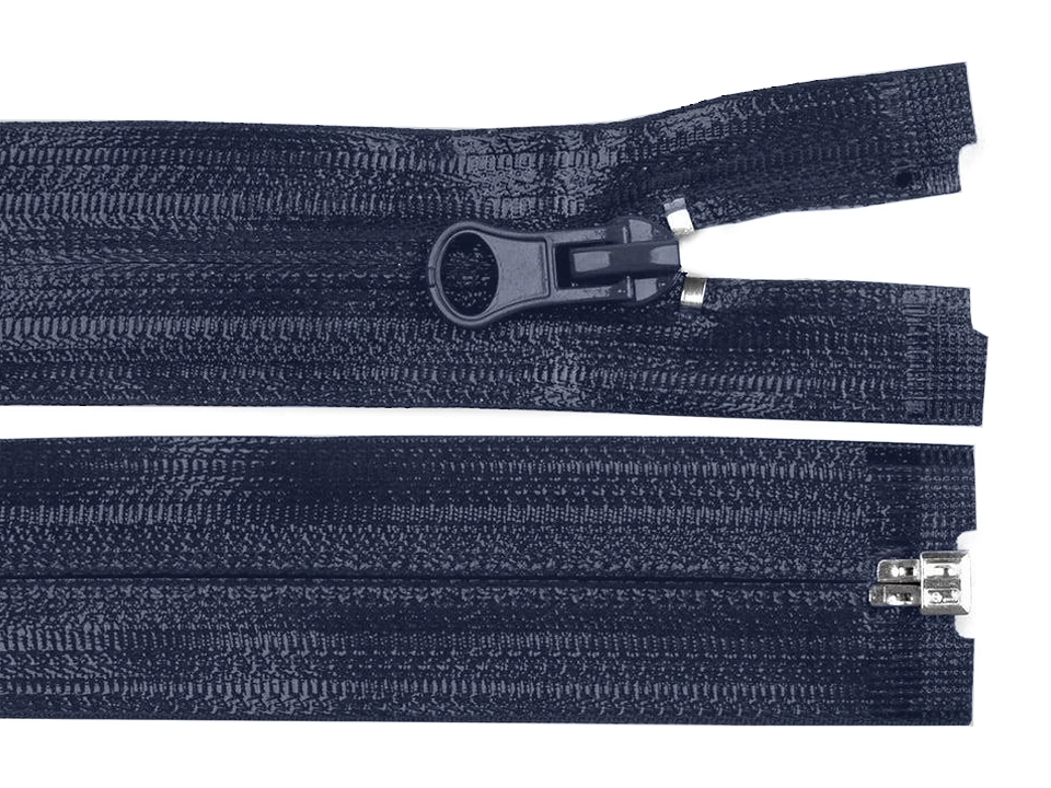 Vodeodolný zips šírka 7 mm dĺžka 80 cm špirálový - 1 ks