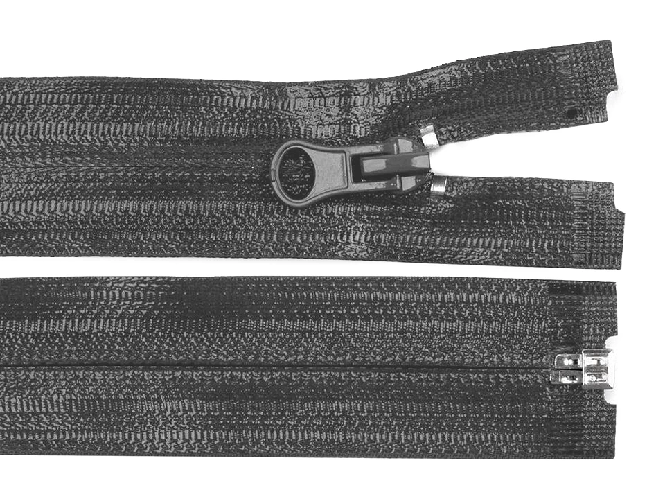 Vodeodolný zips šírka 7 mm dĺžka 85cm špirálový - 1 ks