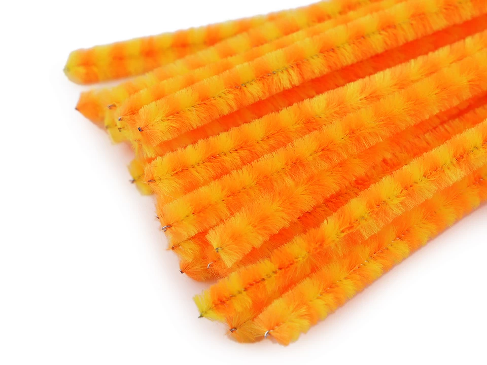 Chlpaté modelovacie drôtiky prúžok Ø6 mm dĺžka 30 cm - 20 ks