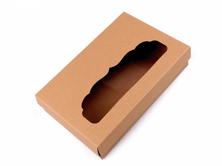 Papierová krabica s priehľadom - 10ks