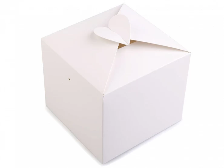 Papierová krabička so srdcom - 10ks