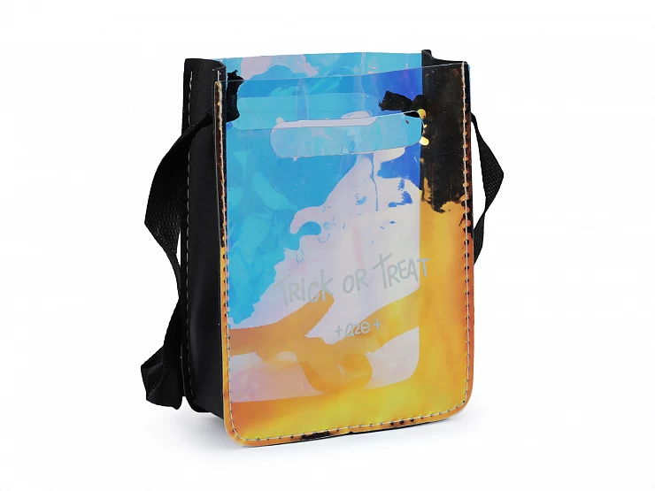 Malá crossbody kabelka / taška holografická 15x20,5 cm - 1ks