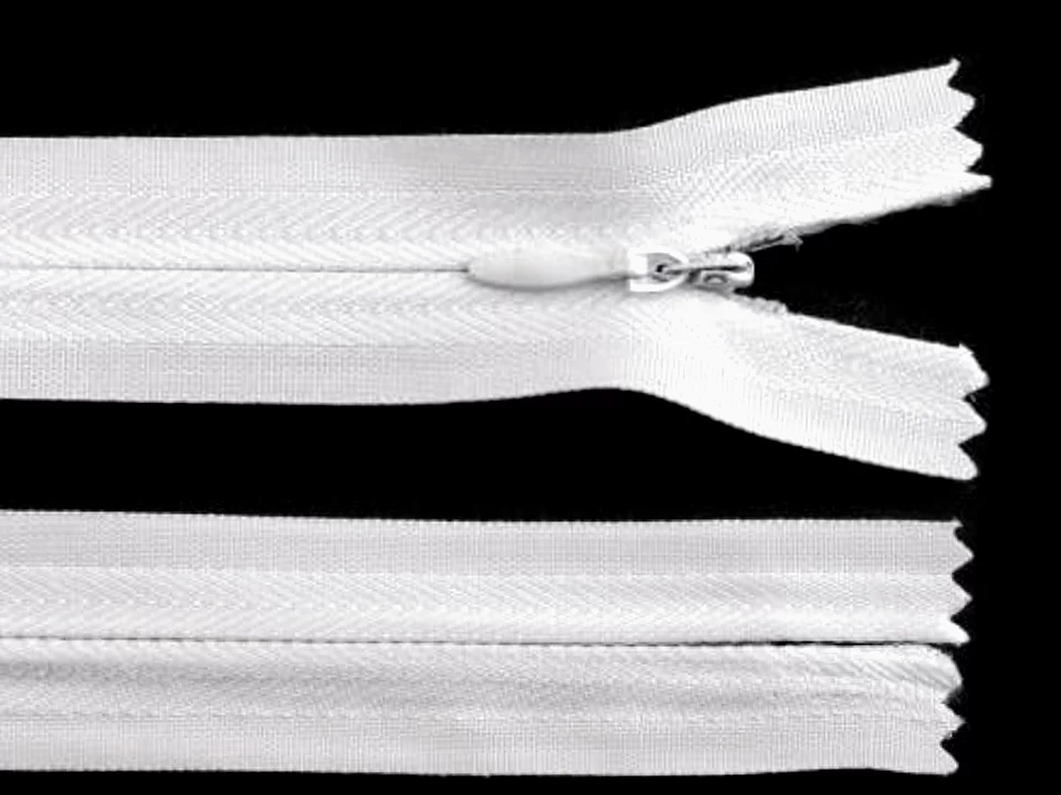 Špirálový zips skrytý šírka 3 mm dĺžka 35 cm -1ks