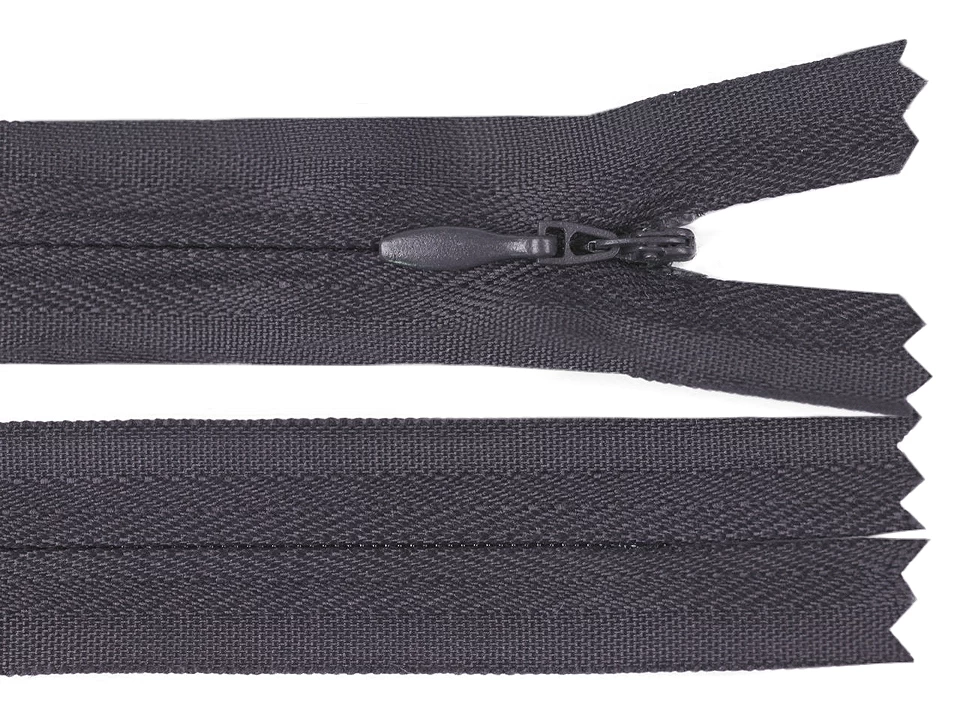 Špirálový zips skrytý šírka 3 mm dĺžka 50 cm -1ks