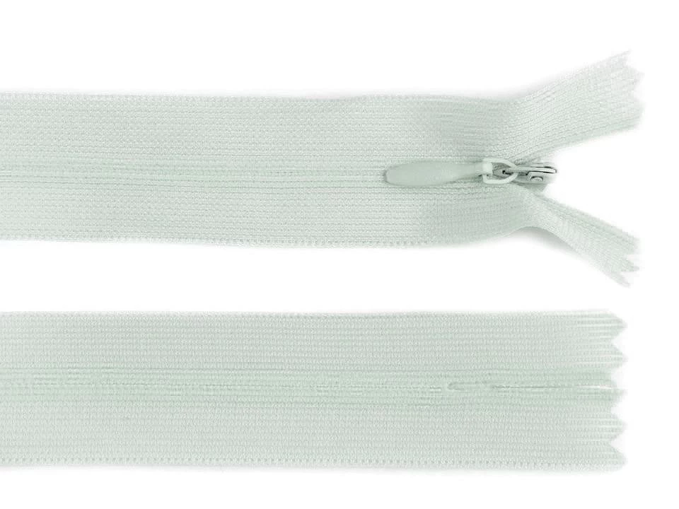 Špirálový zips skrytý šírka 3 mm dĺžka 35 cm dederón -1ks