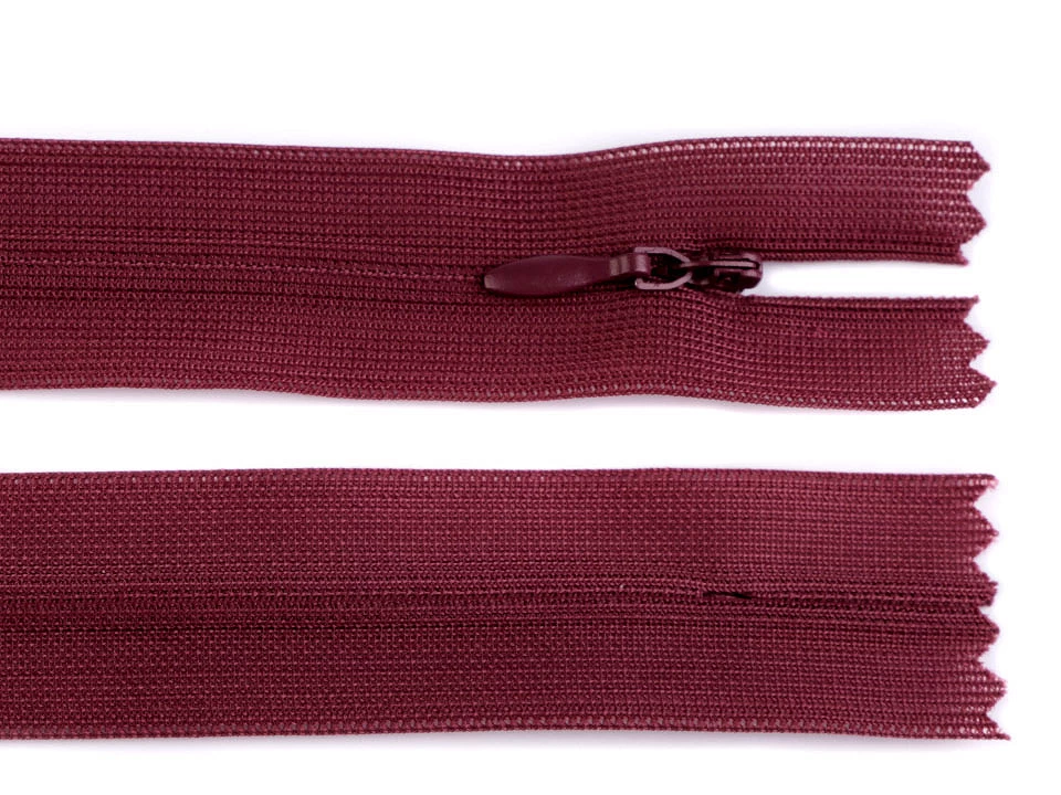 Špirálový zips skrytý šírka 3 mm dĺžka 50 cm dederón -1ks