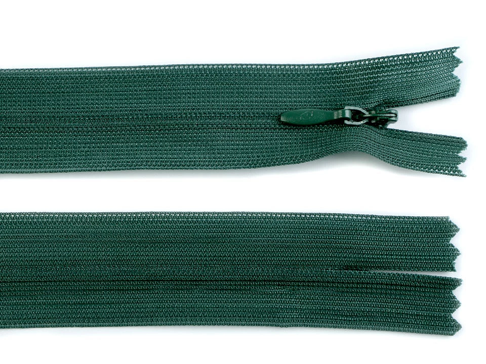 Špirálový zips skrytý šírka 3 mm dĺžka 50 cm dederón -1ks