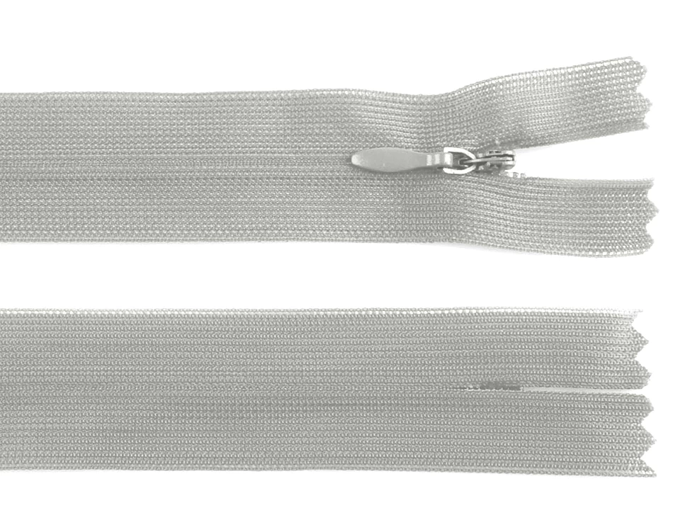 Špirálový zips skrytý šírka 3 mm dĺžka 50 cm dederón -1ks