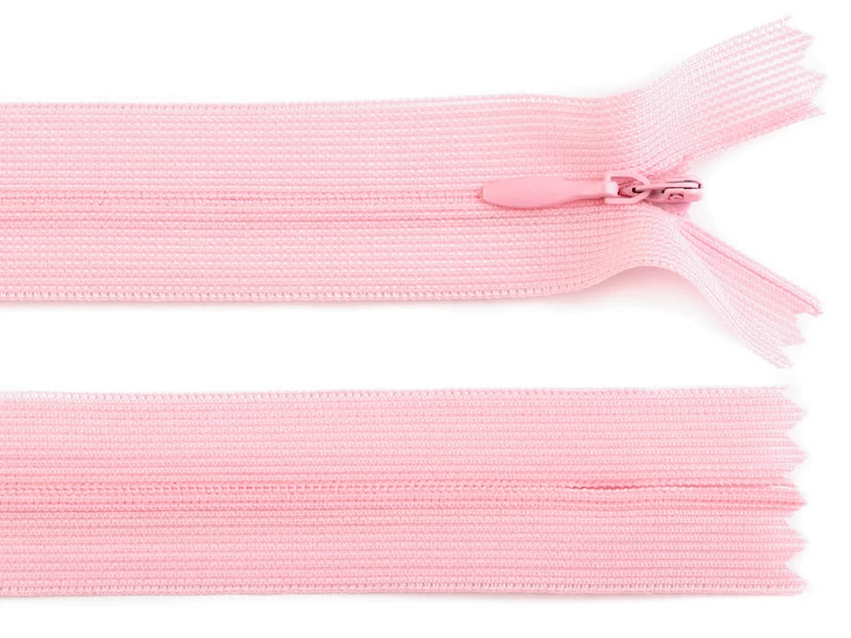 Špirálový zips skrytý šírka 3 mm dĺžka 50 cm dederón -1ks
