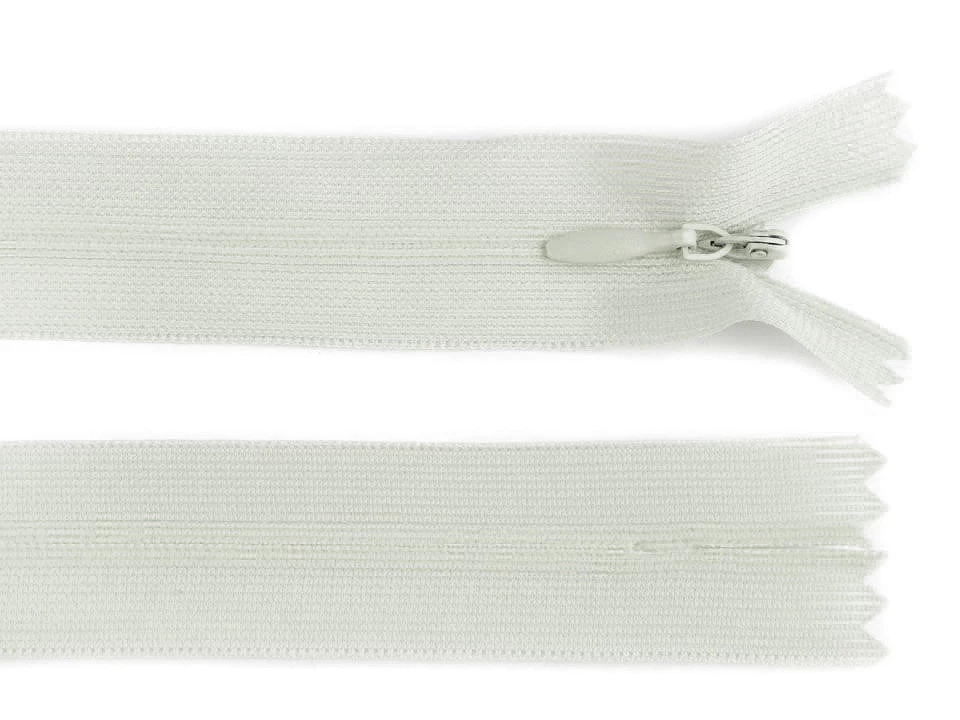 Špirálový zips skrytý šírka 3 mm dĺžka 60 cm dederón -1ks