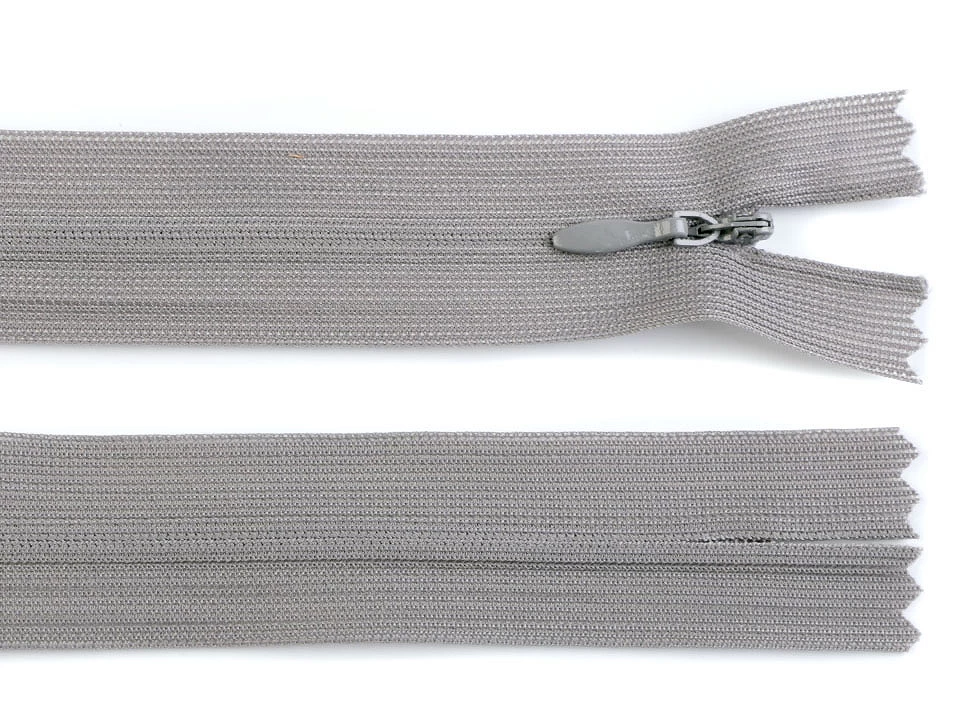 Špirálový zips skrytý šírka 3 mm dĺžka 60 cm dederón -1ks