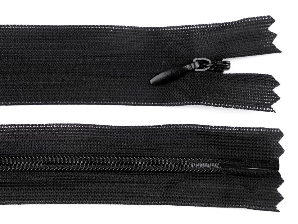 Špirálový zips skrytý šírka 3 mm dĺžka 65 cm dederón -1ks