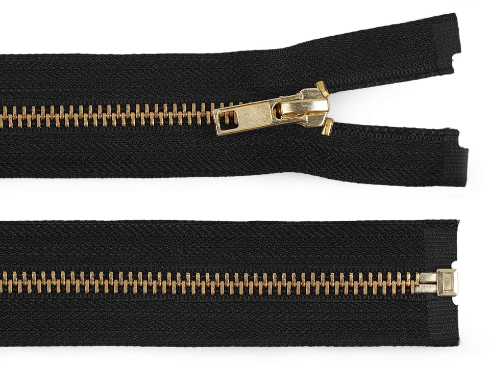 Kovový zips šírka 6 mm dĺžka 80 cm -1ks