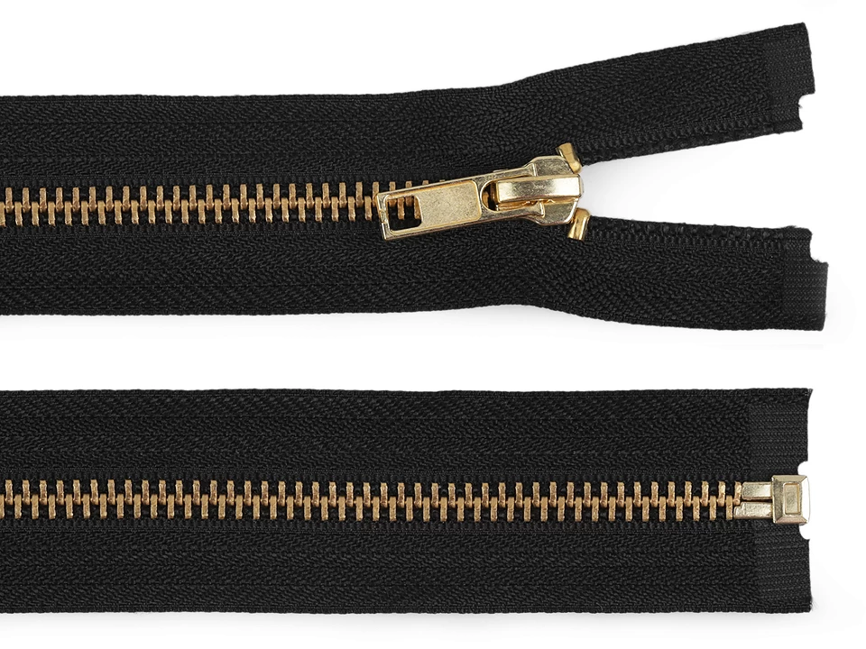 Kovový zips šírka 6 mm dĺžka 85 cm -1ks