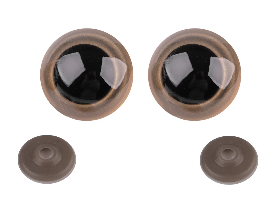 Oči veľké s poistkou Ø40 mm- 2 sada (2 oči)