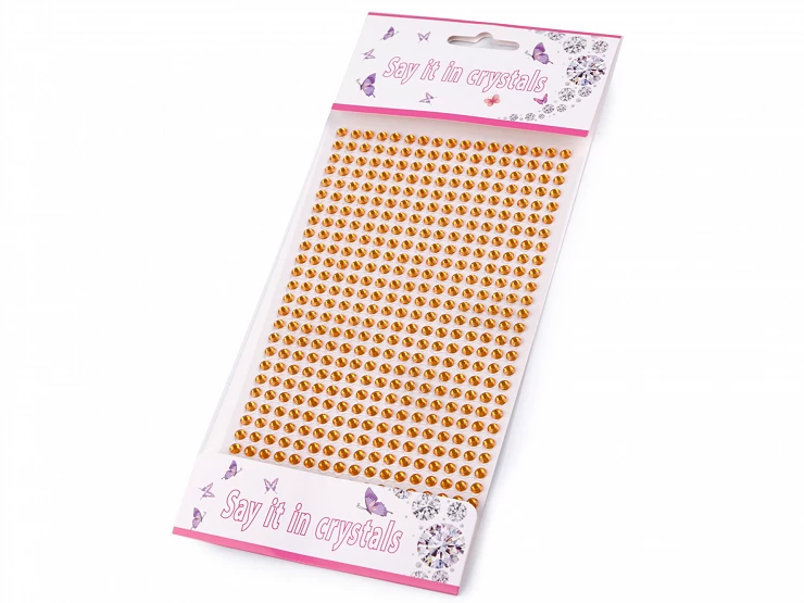 Samolepiace kamienky na lepiacom prúžku Ø4 mm - 1 karta