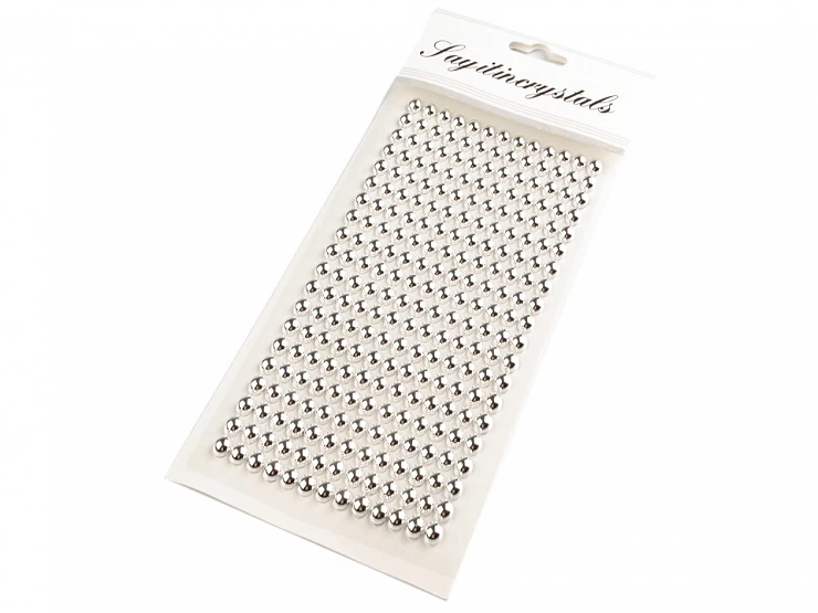 Samolepiace perly na lepiacom prúžku Ø6 mm - 1 karta