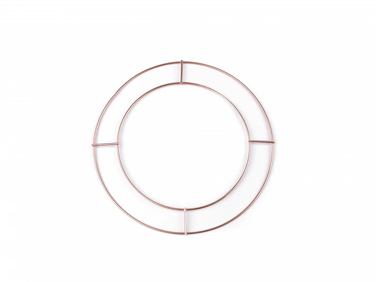 Dvojitý kovový kruh na lapač snov / na dekorovanie Ø20 cm - 1ks